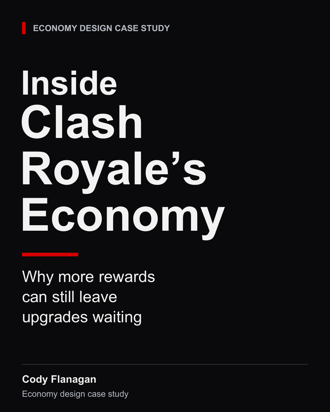 Inside Clash Royale's Economy case-study cover